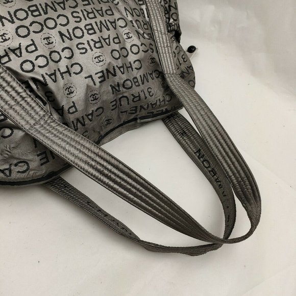 Chanel Hand Bag Silver Nylon - Picture 4 of 9